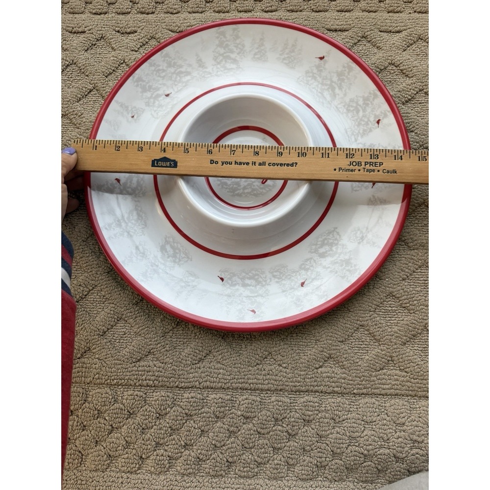 CHIP/DIP PLATE CARDINAL - Picture 7 of 11